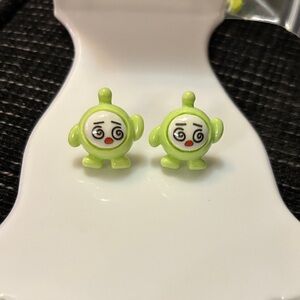 Charming Lime Green Alien Figures